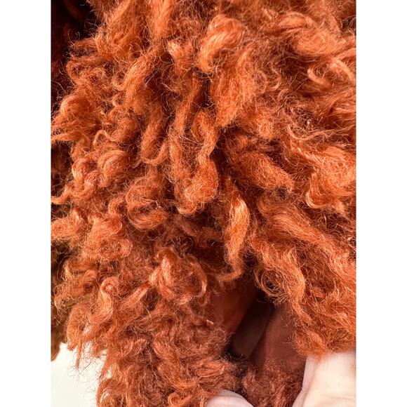 JS Collections Faux Fur Jacket XL Arabian Spice Rust Brown Cozy Teddy Coat NWT - Picture 4 of 9